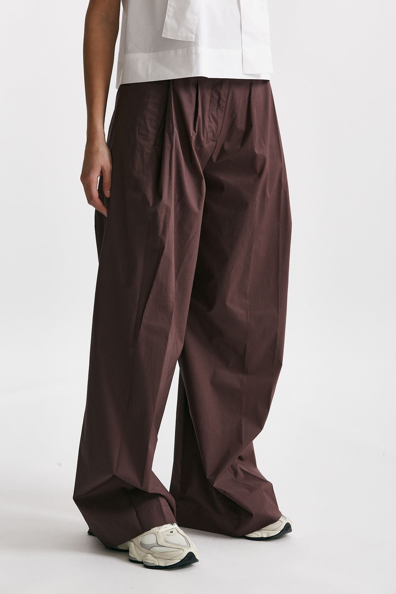 pantalone ampio petra burgundy women Nine in the morning - 4