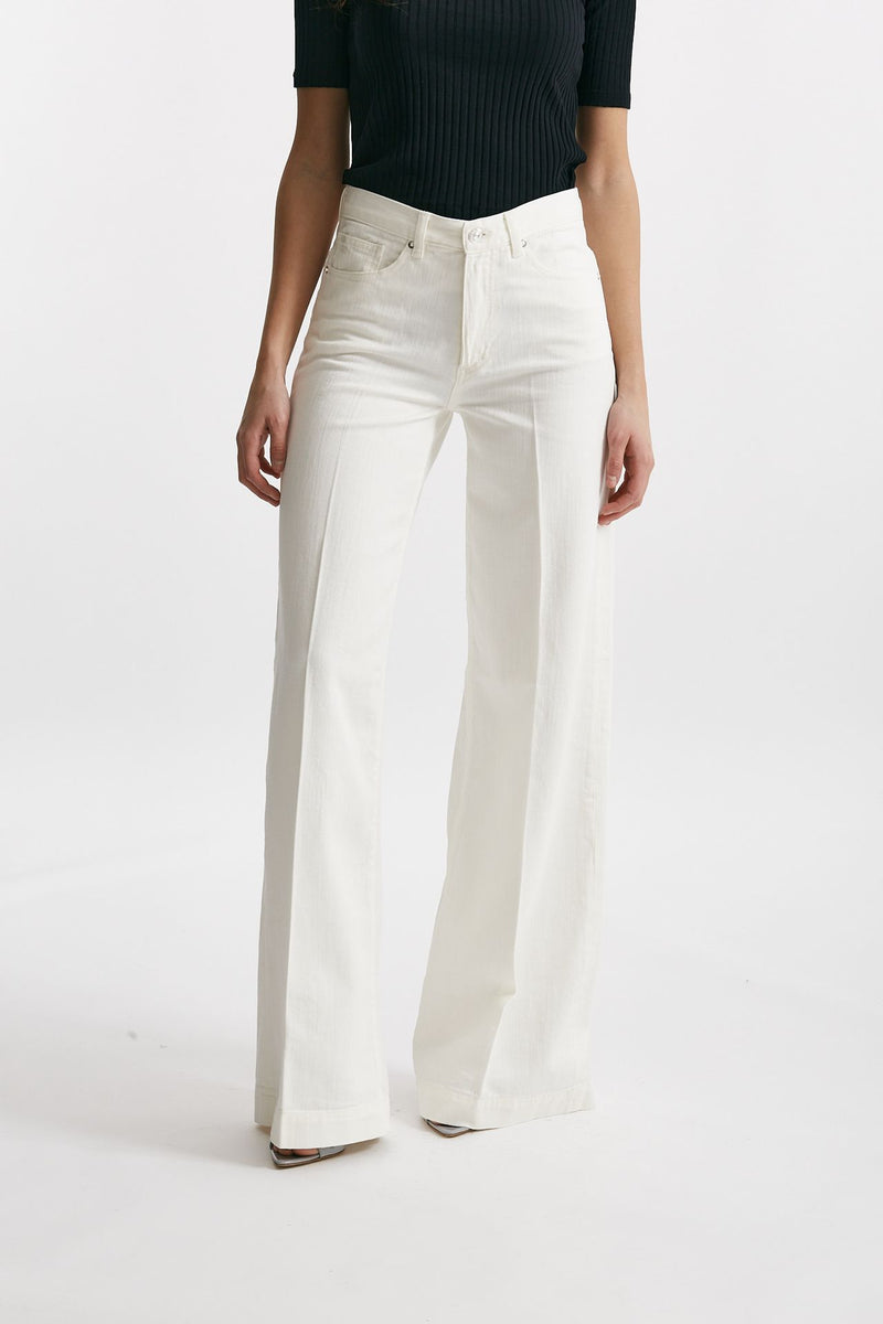 pantalone palazzo nadia bianco women Nine in the morning