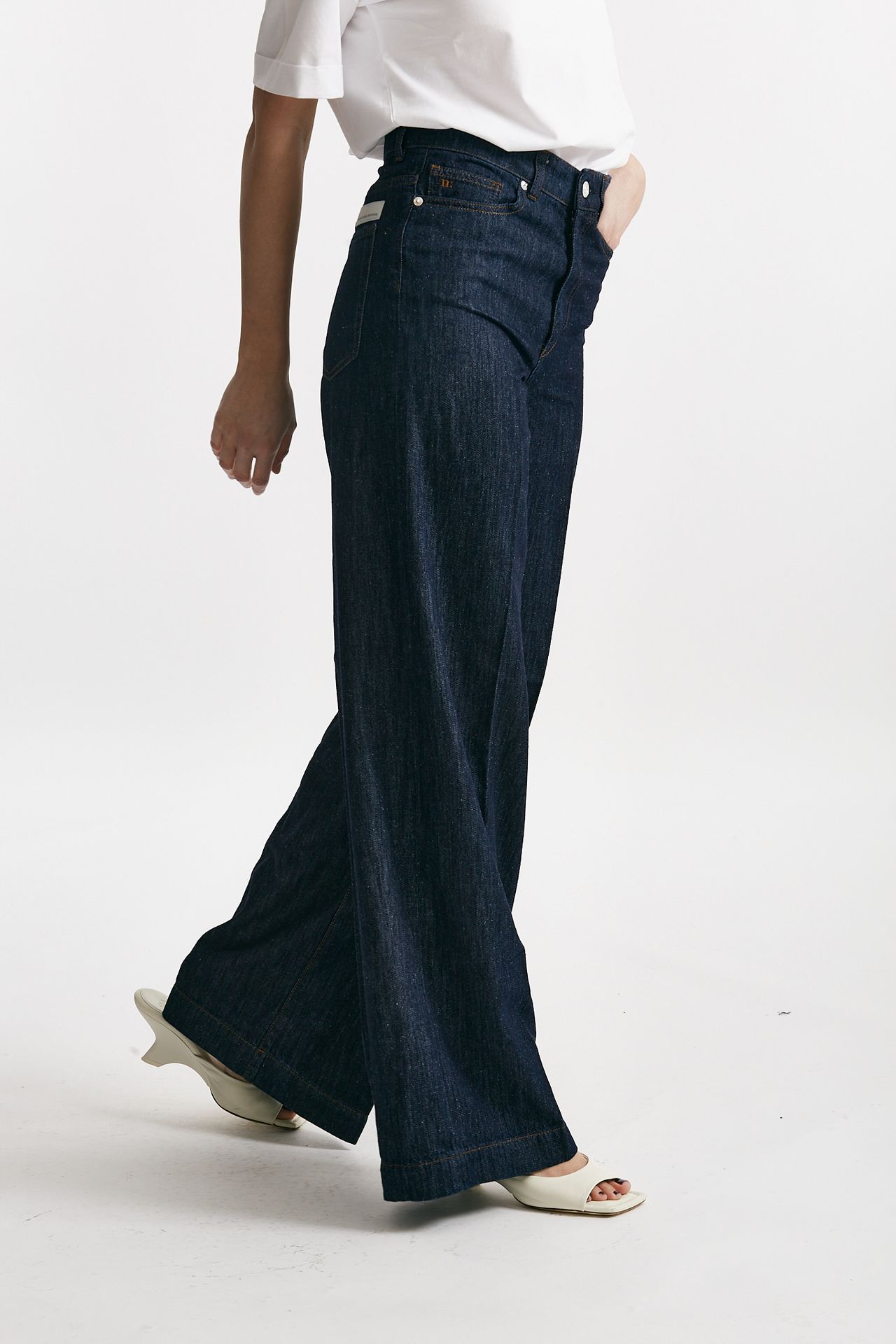 jeans palazzo lupe blu scuro women Nine in the morning - 4