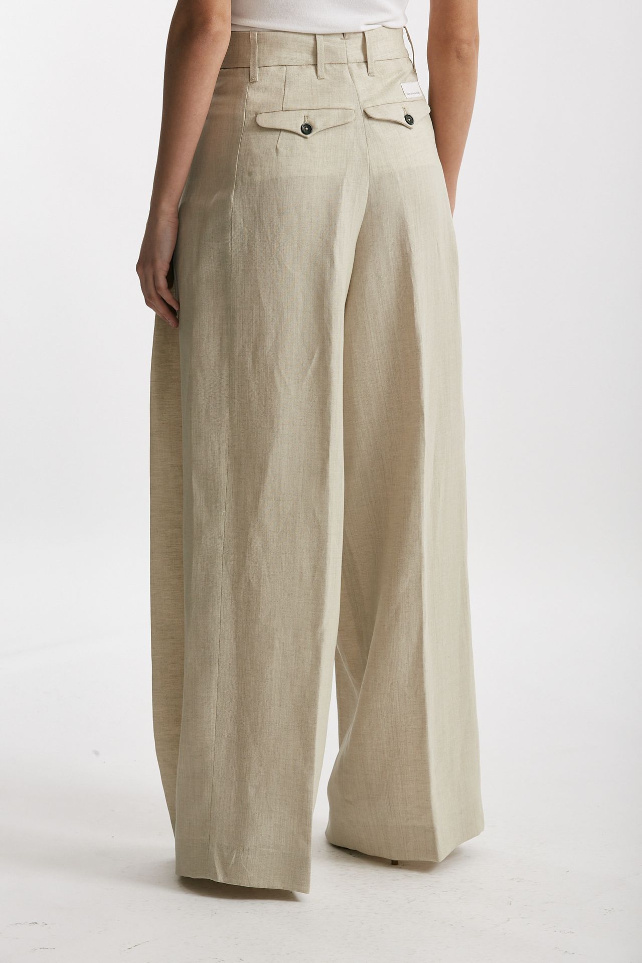 pantalone palazzo sandra colore sabbia women Nine in the morning - 3