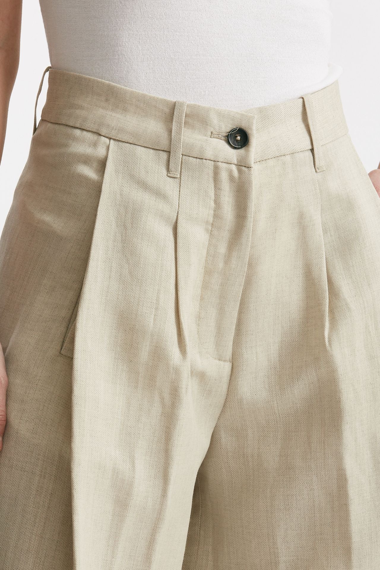 pantalone palazzo sandra colore sabbia women Nine in the morning - 4