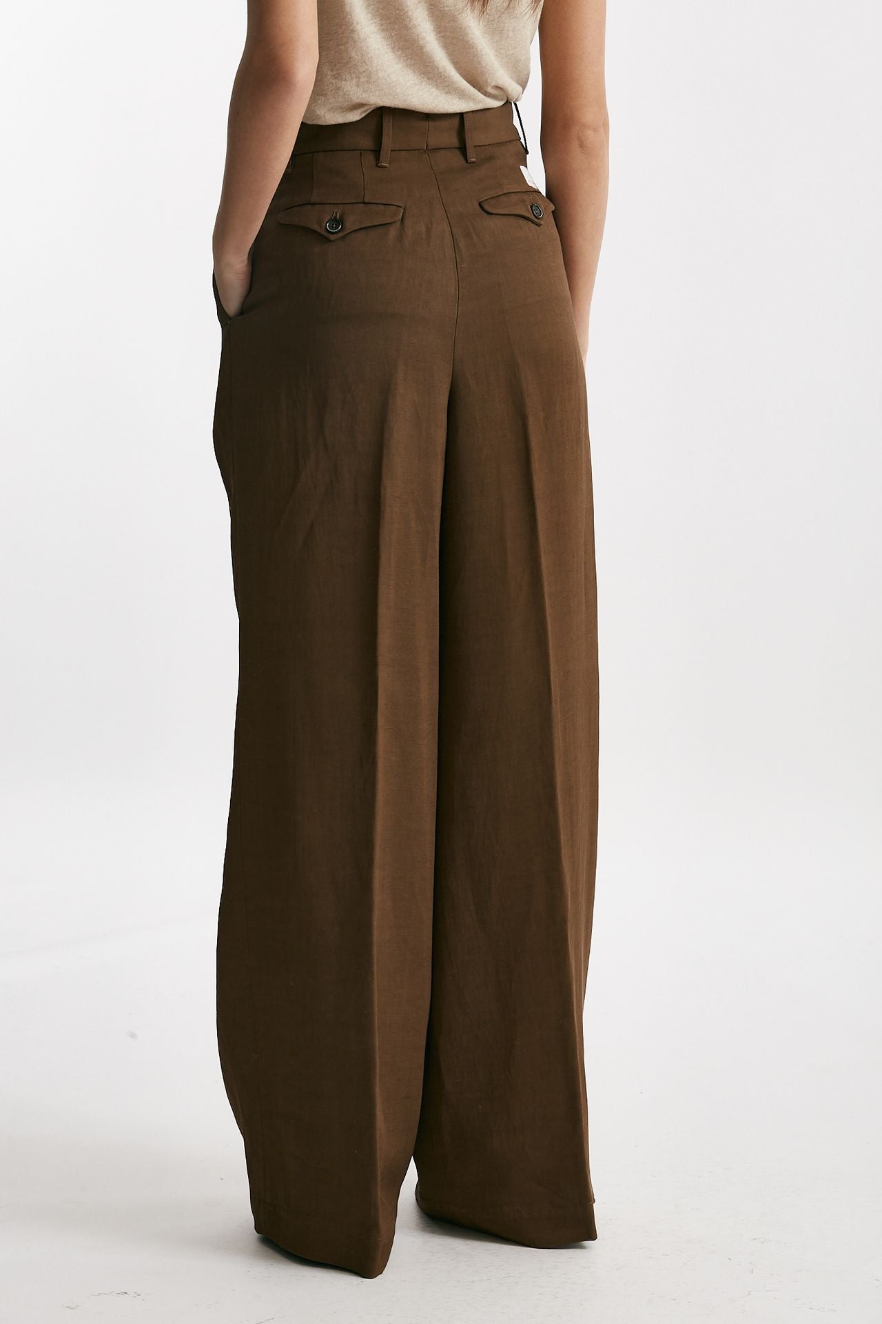 pantalone palazzo sandra tabacco women Nine in the morning - 3