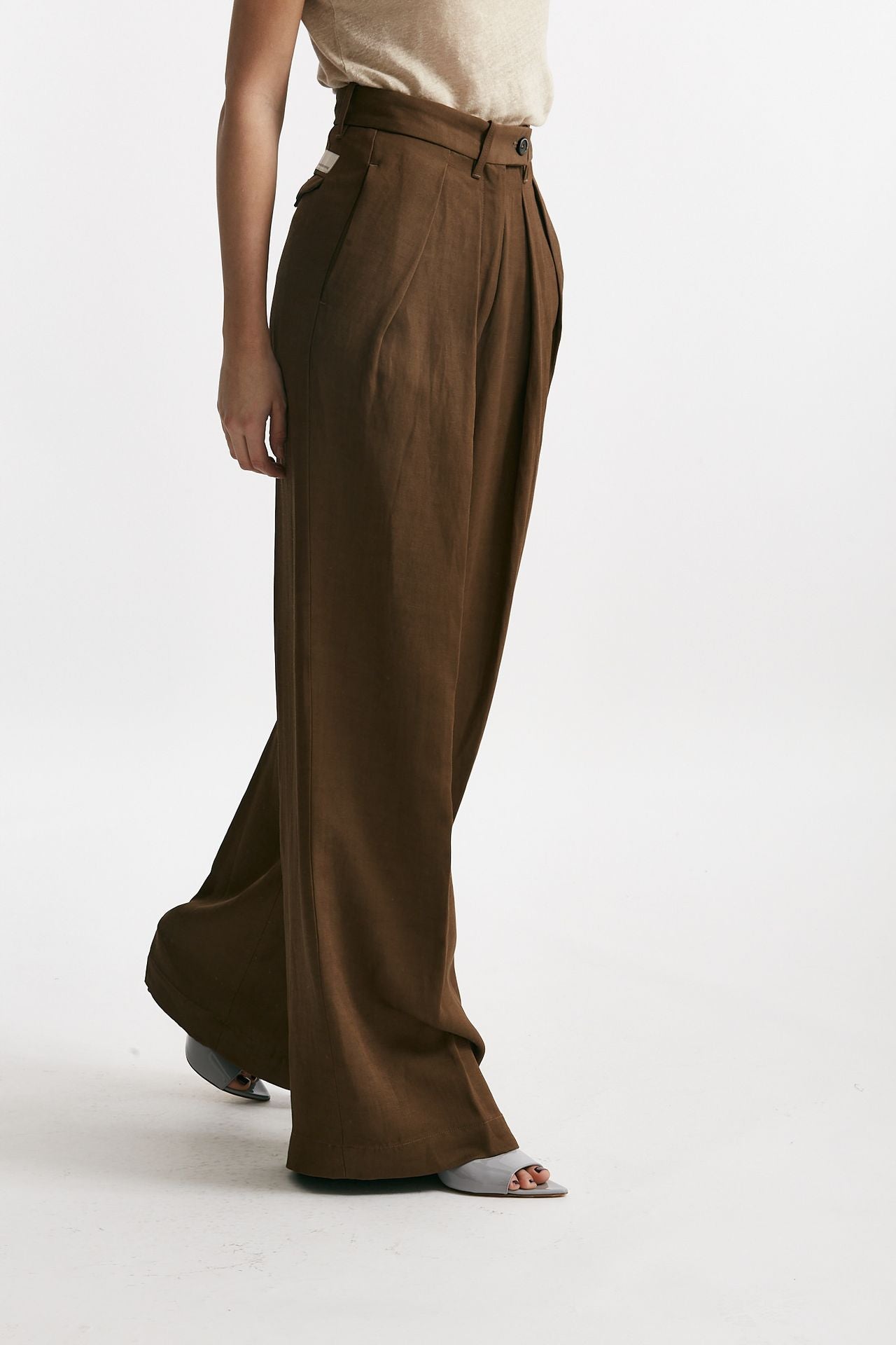 pantalone palazzo sandra tabacco women Nine in the morning - 4