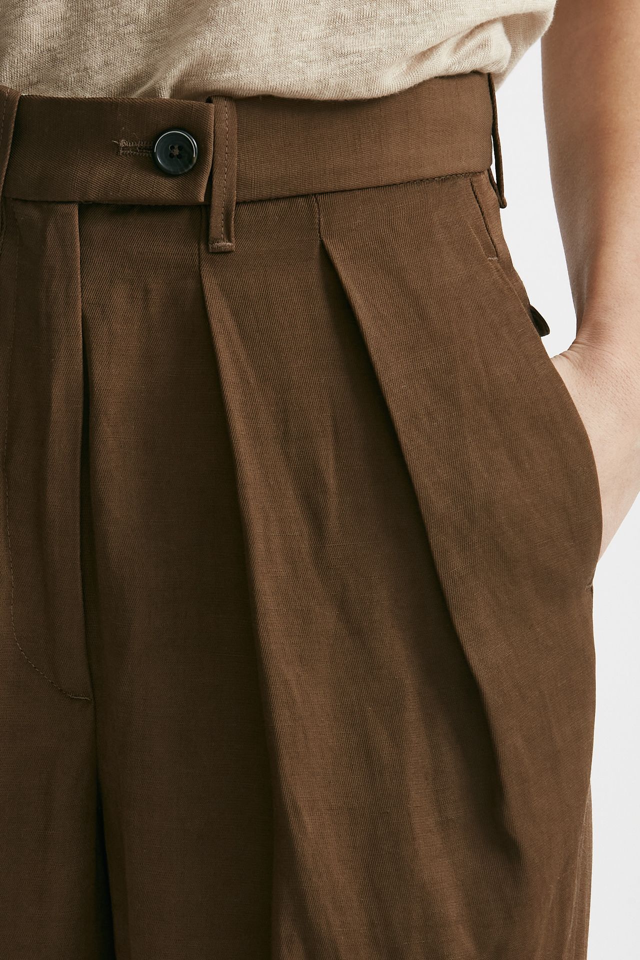 pantalone palazzo sandra tabacco women Nine in the morning - 5