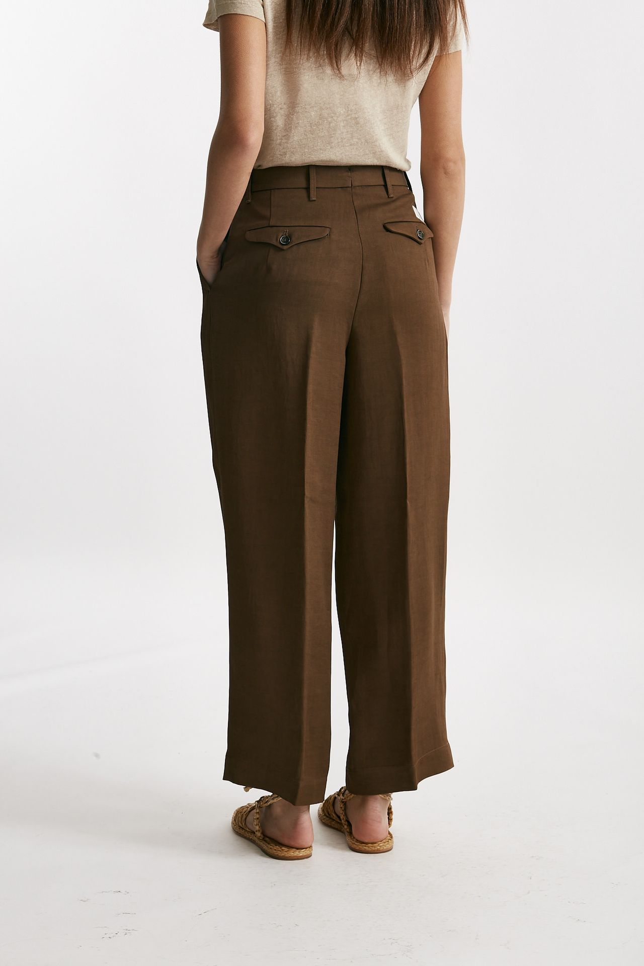 pantalone chino rubino tabacco women Nine in the morning - 3