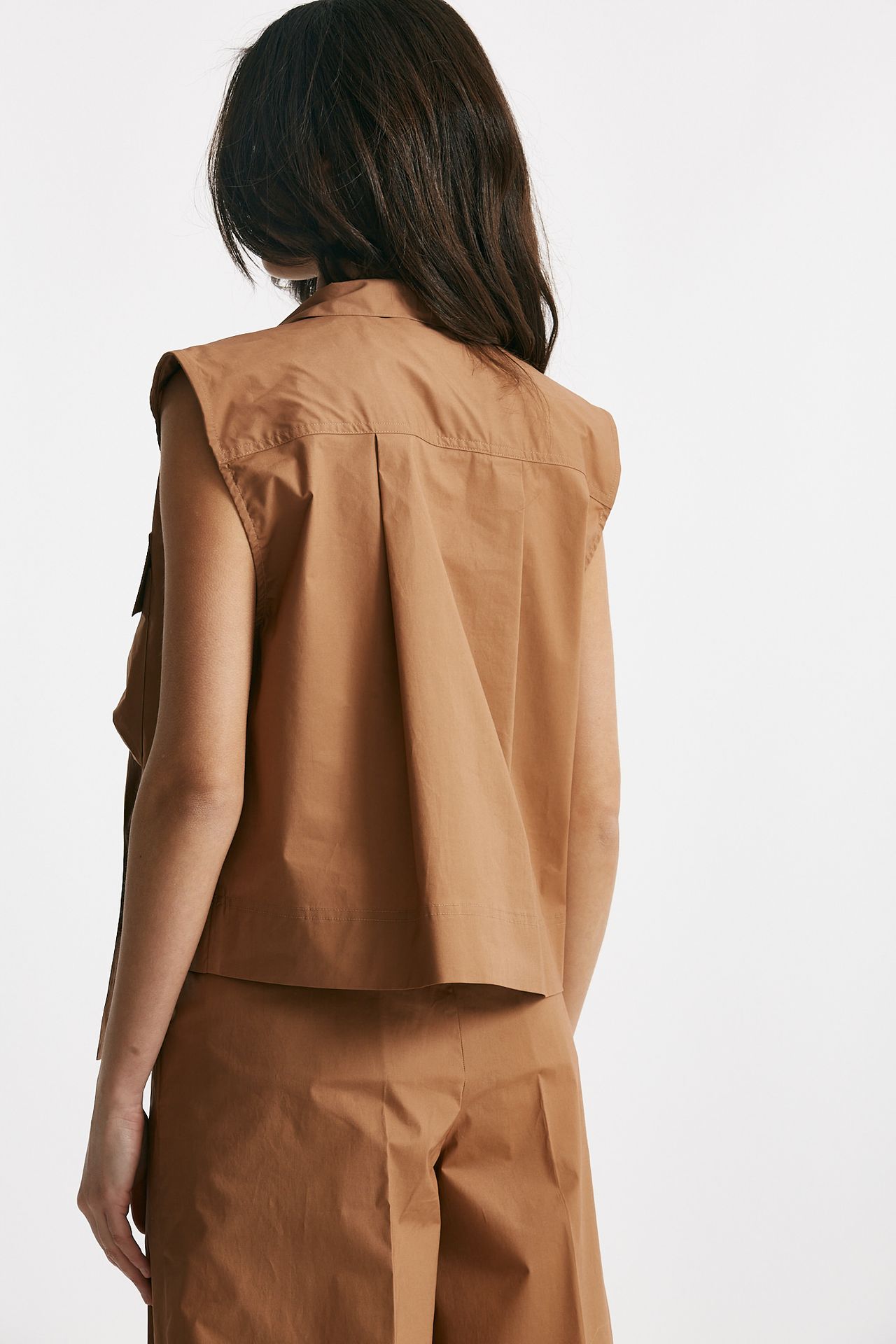 camicia in cotone bruciato women Nude - 6