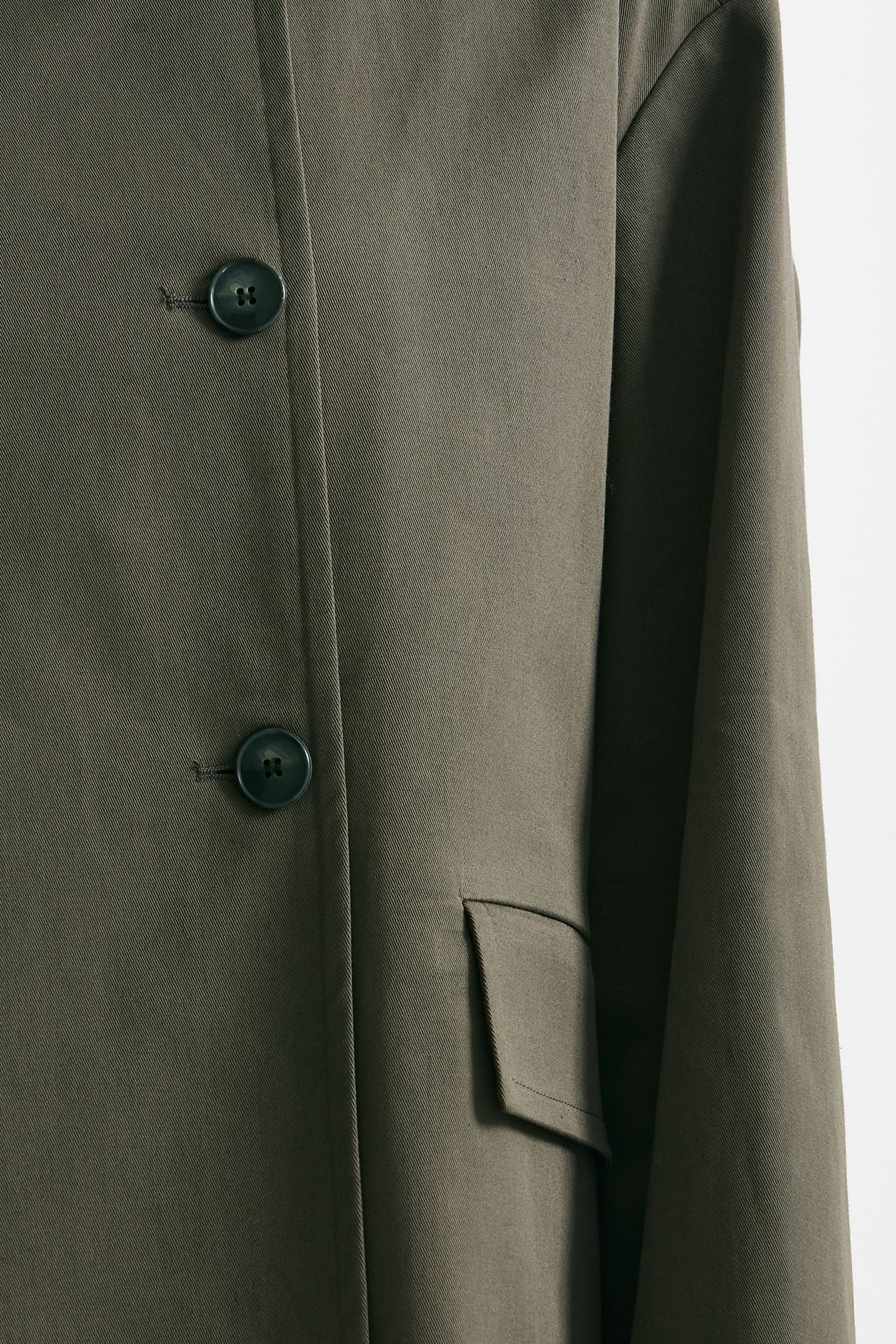 caban in cotone verde militare women ( p - s ) - 7