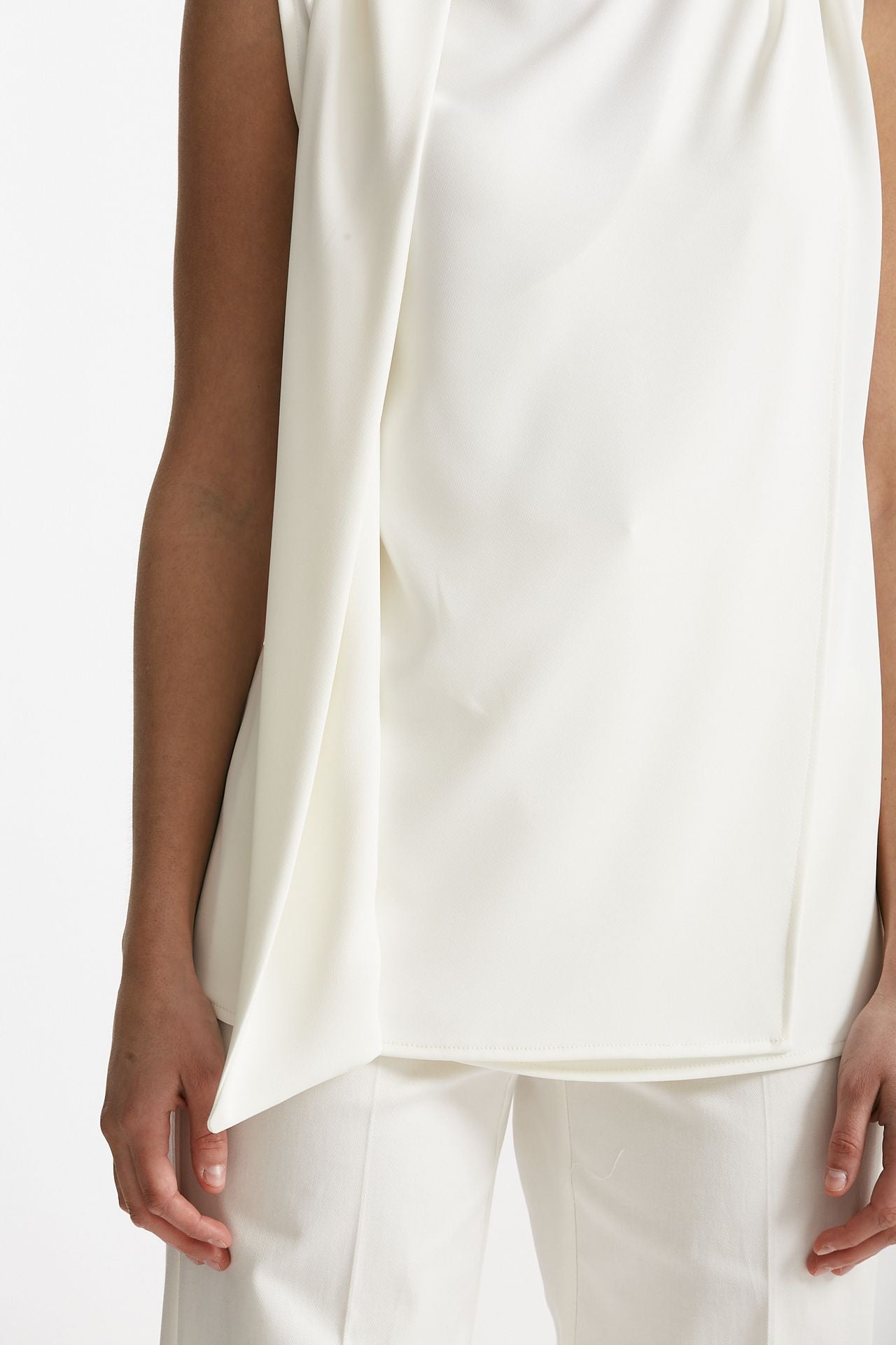 top con sciarpa bianco women ( p - s ) - 6