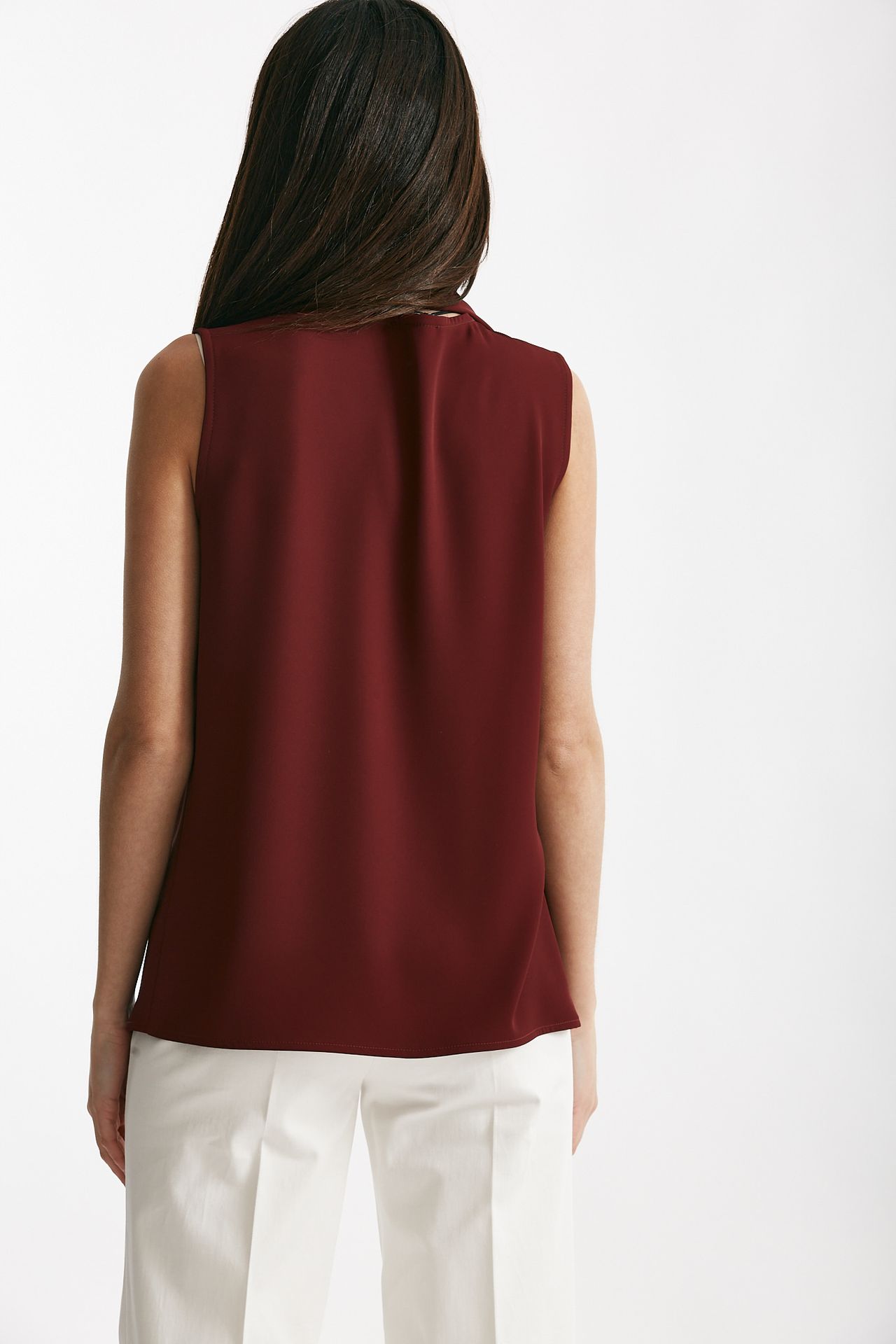 top con sciarpa bordeaux women ( p - s ) - 3