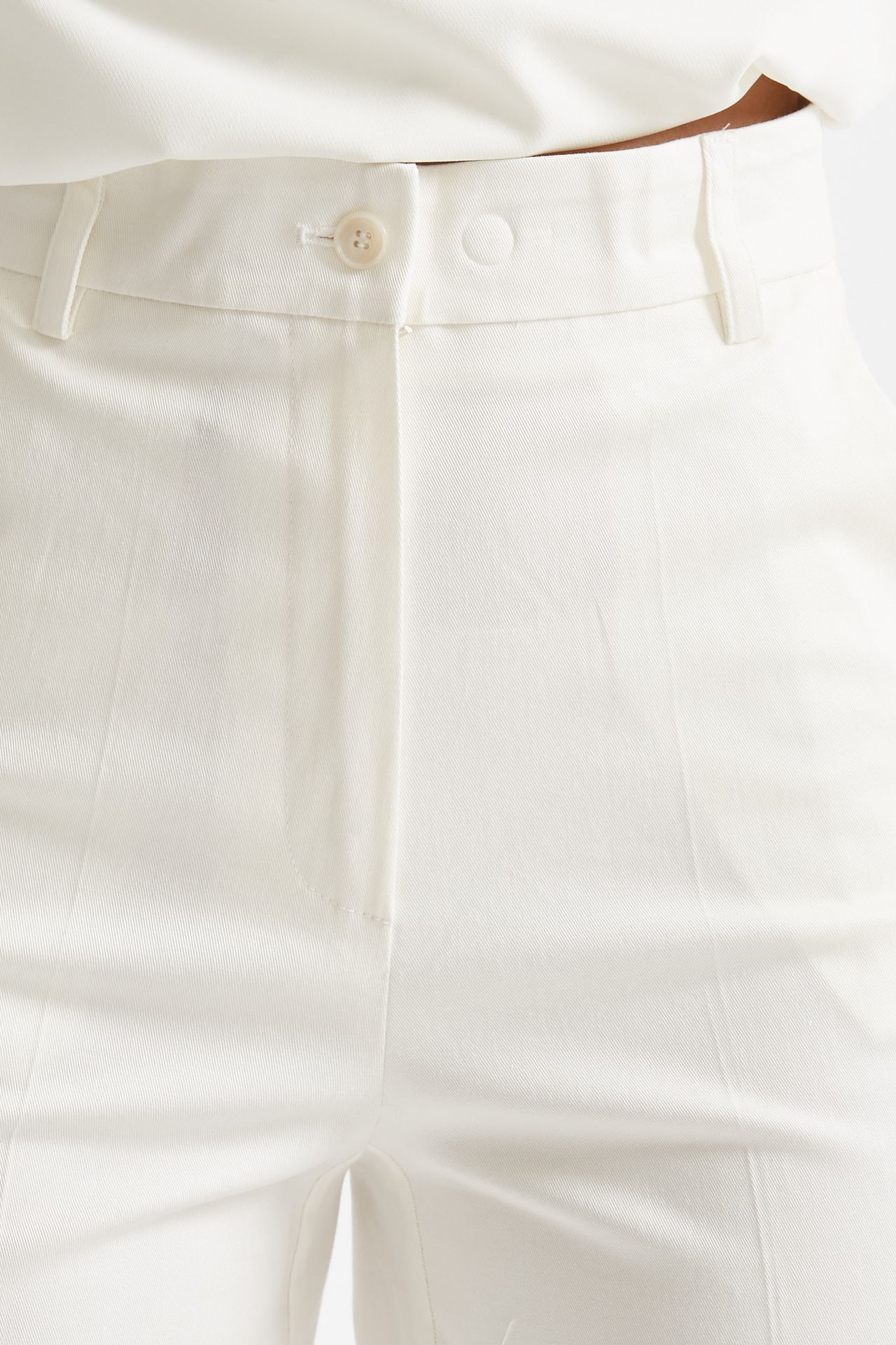 pantalone vita alta palazzo bianco women ( p - s ) - 4