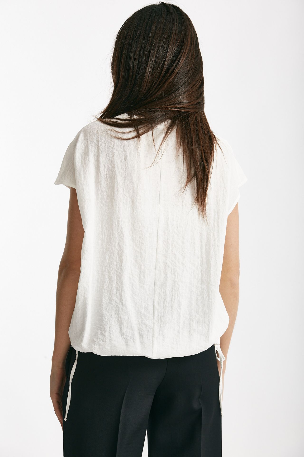 camicia effetto stropicciato bianco women ( p - s ) - 3