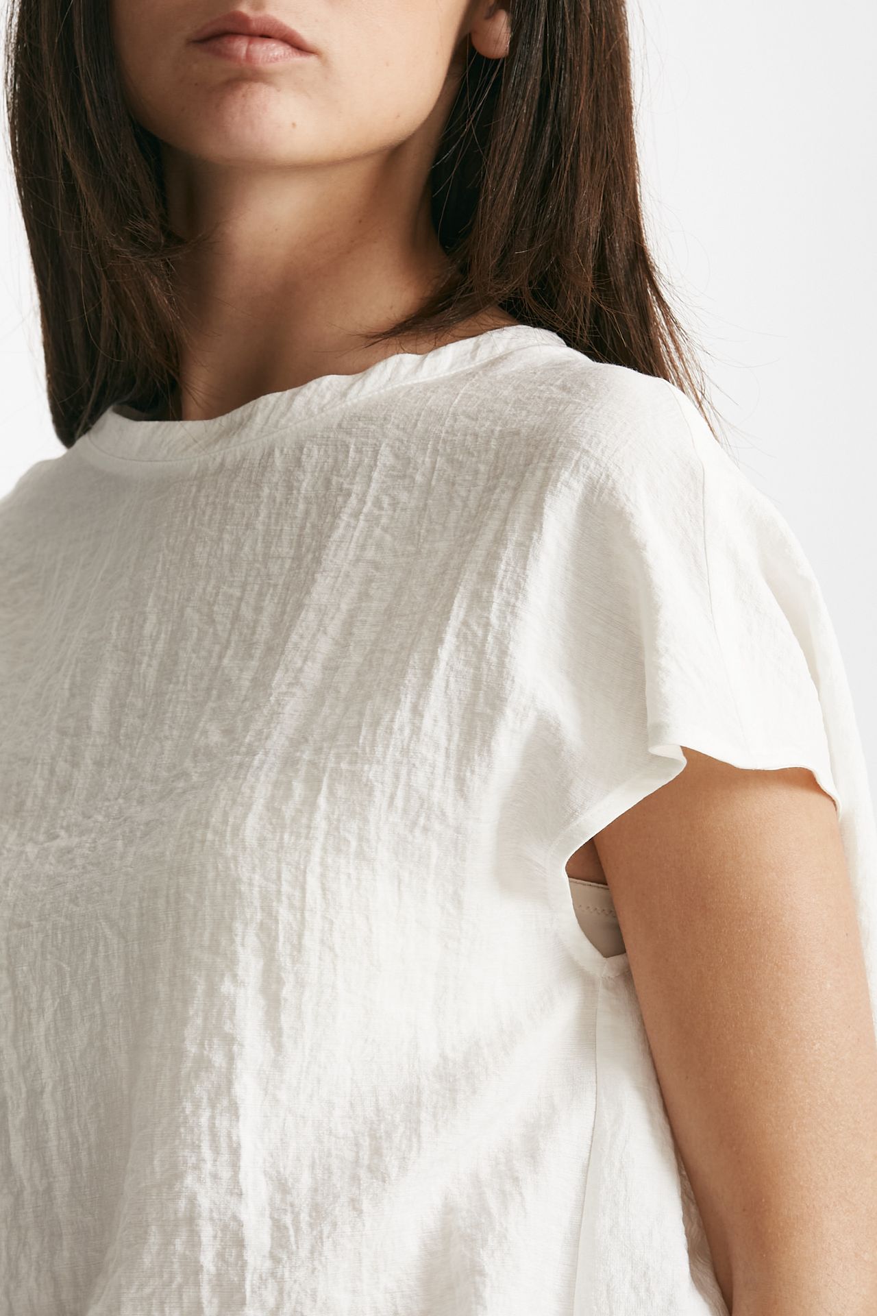 camicia effetto stropicciato bianco women ( p - s ) - 6