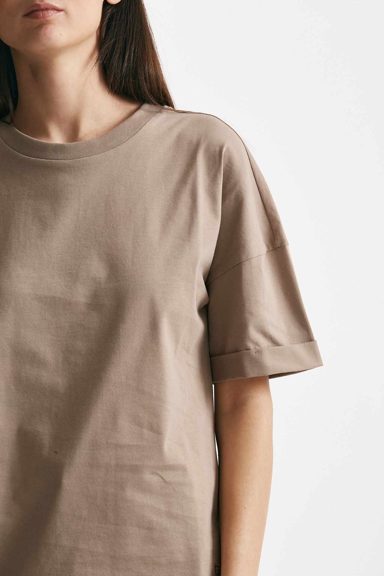 t-shirt over tortora women Federica tosi - 5