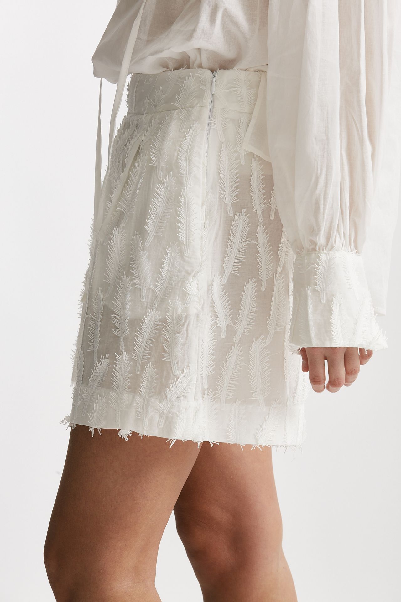 short con applicazioni bianco vita alta women Federica tosi - 3