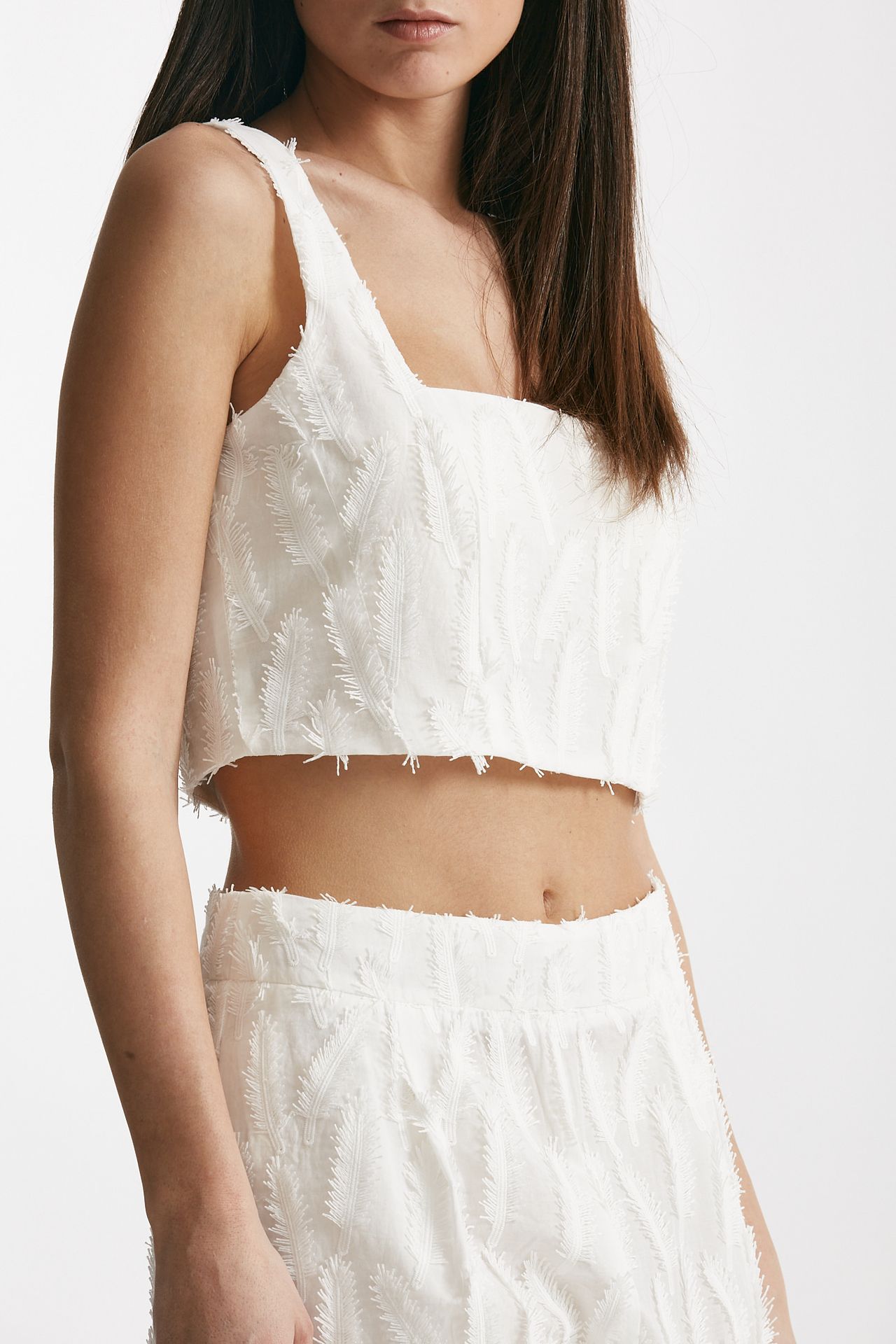 top crop con applicazioni bianco women Federica tosi - 4