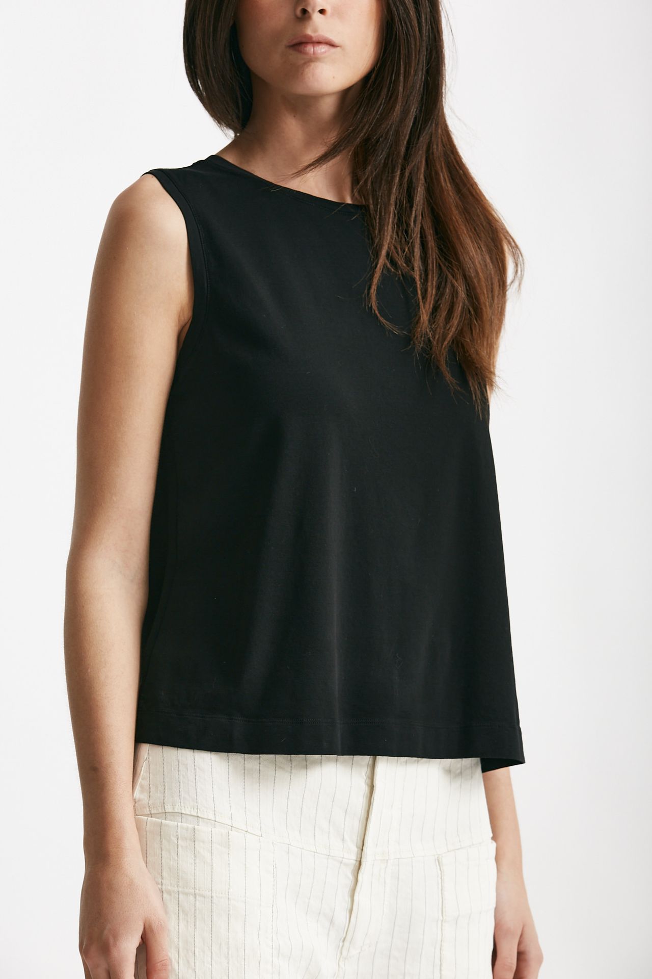 top in cotone nero women Transit par such - 3