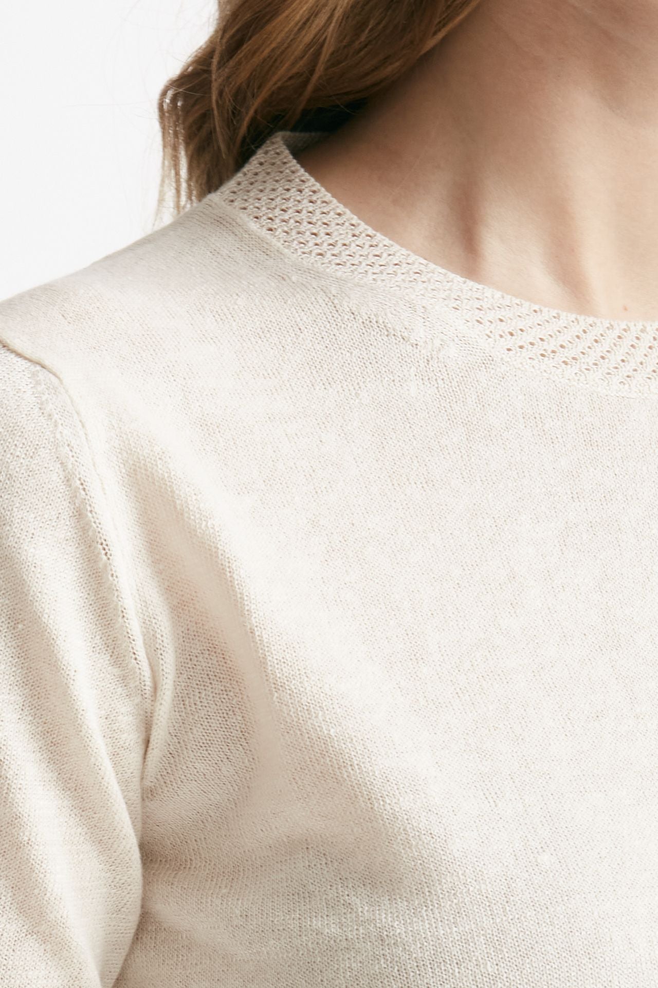 t-shirt in lino beige chiaro women Zanone - 5