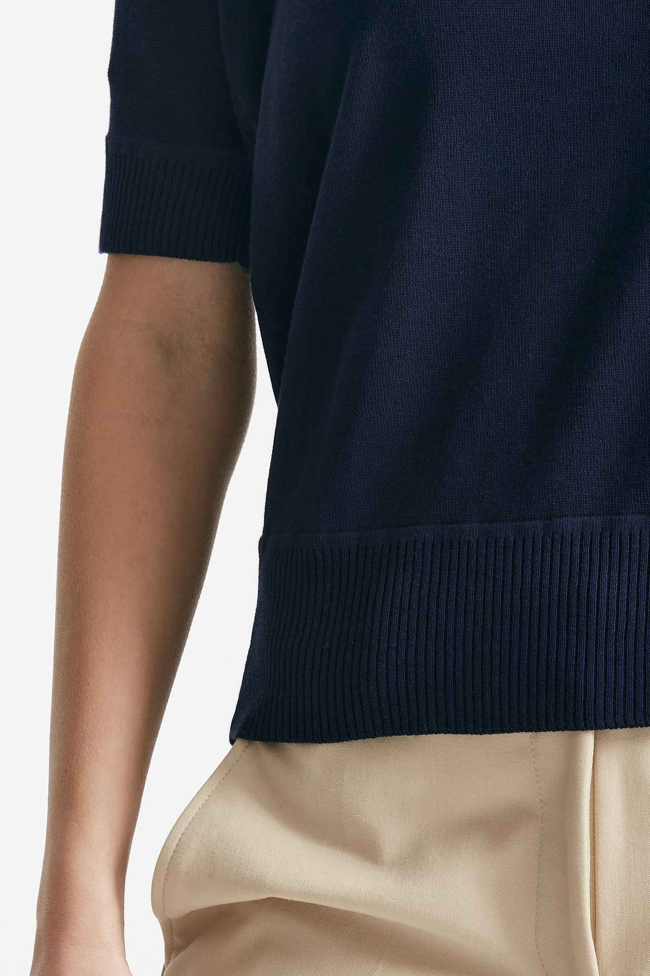 maglia in cotone blu aperto women Zanone - 6