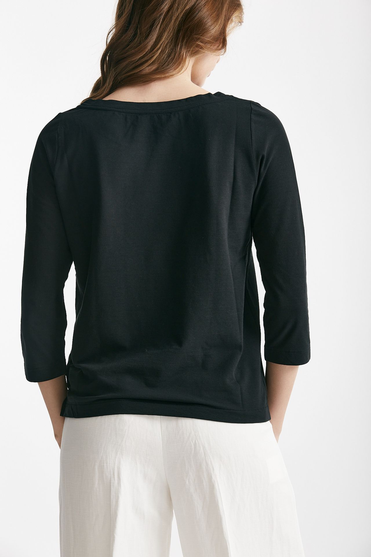 t-shirt basica ice-cotton nero women Zanone - 3