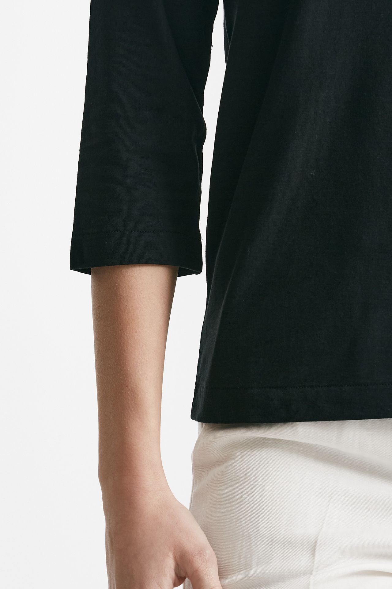 t-shirt basica ice-cotton nero women Zanone - 5