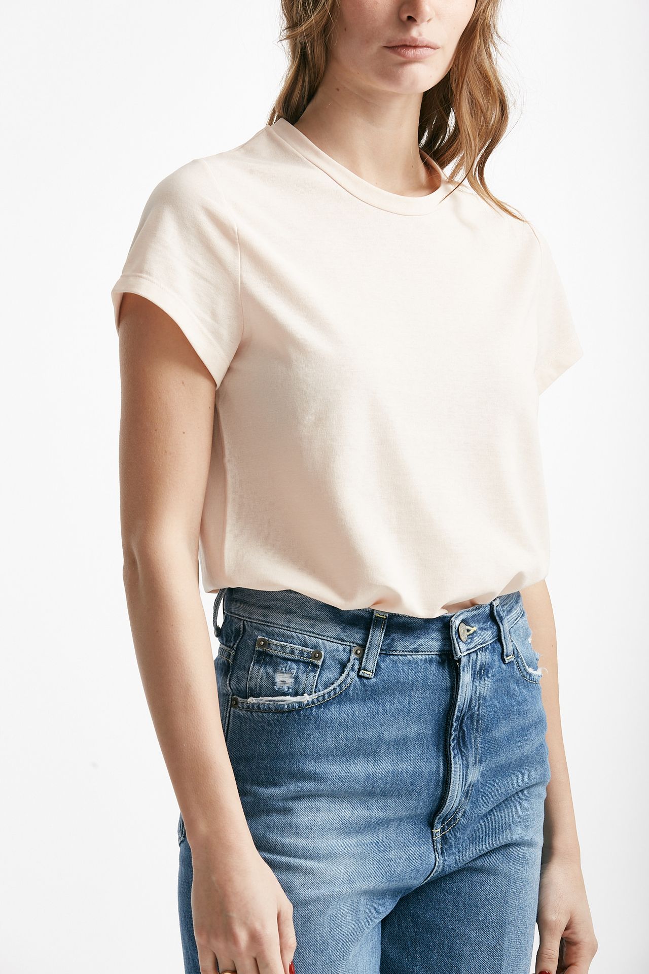 t-shirt basica ice-cotton rosa tenue women Zanone - 4