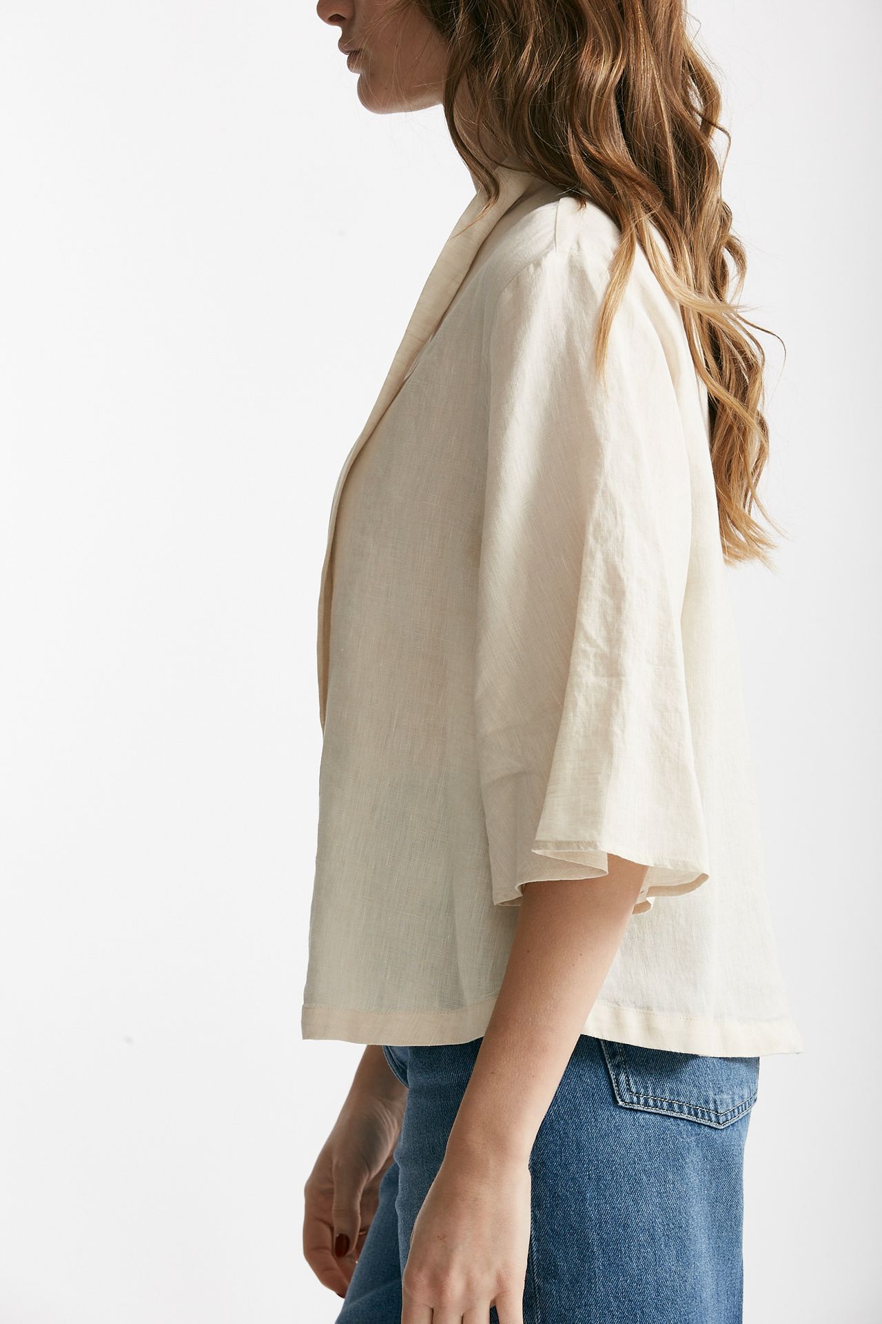 camicia in lino panna women Zanone - 3