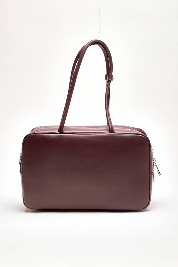 Bauletto semirigido TRUNKY  in pelle bordeaux women Avenue 67
