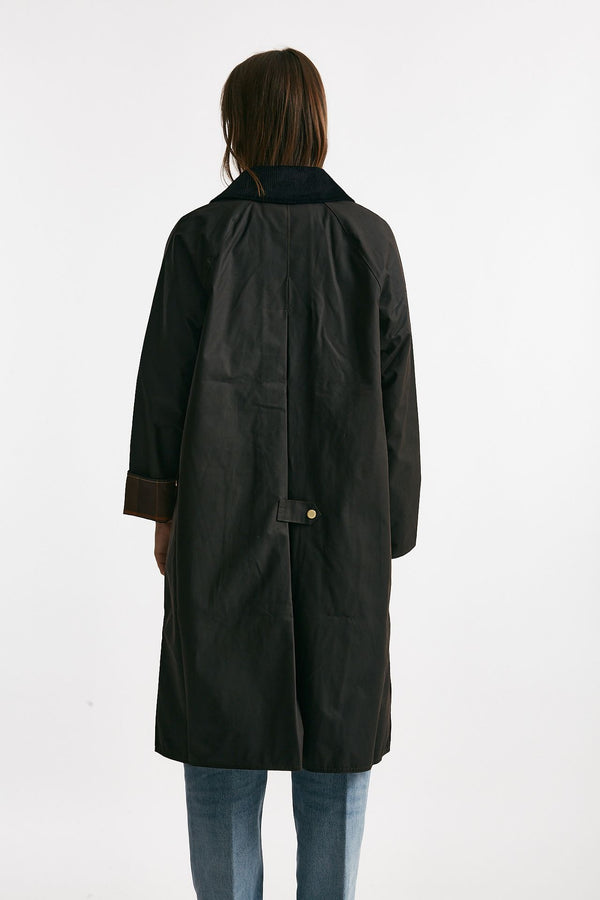 Giaccone lungo EVETTE WAX in cotone cerato women Barbour