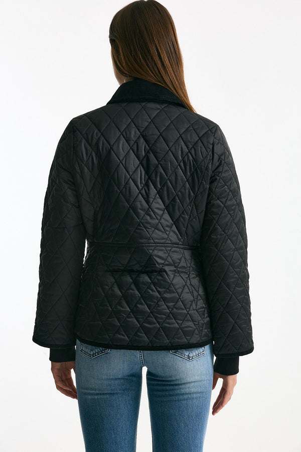 Giubbino FITTED BEADNELL QUILT trapuntato nero women Barbour