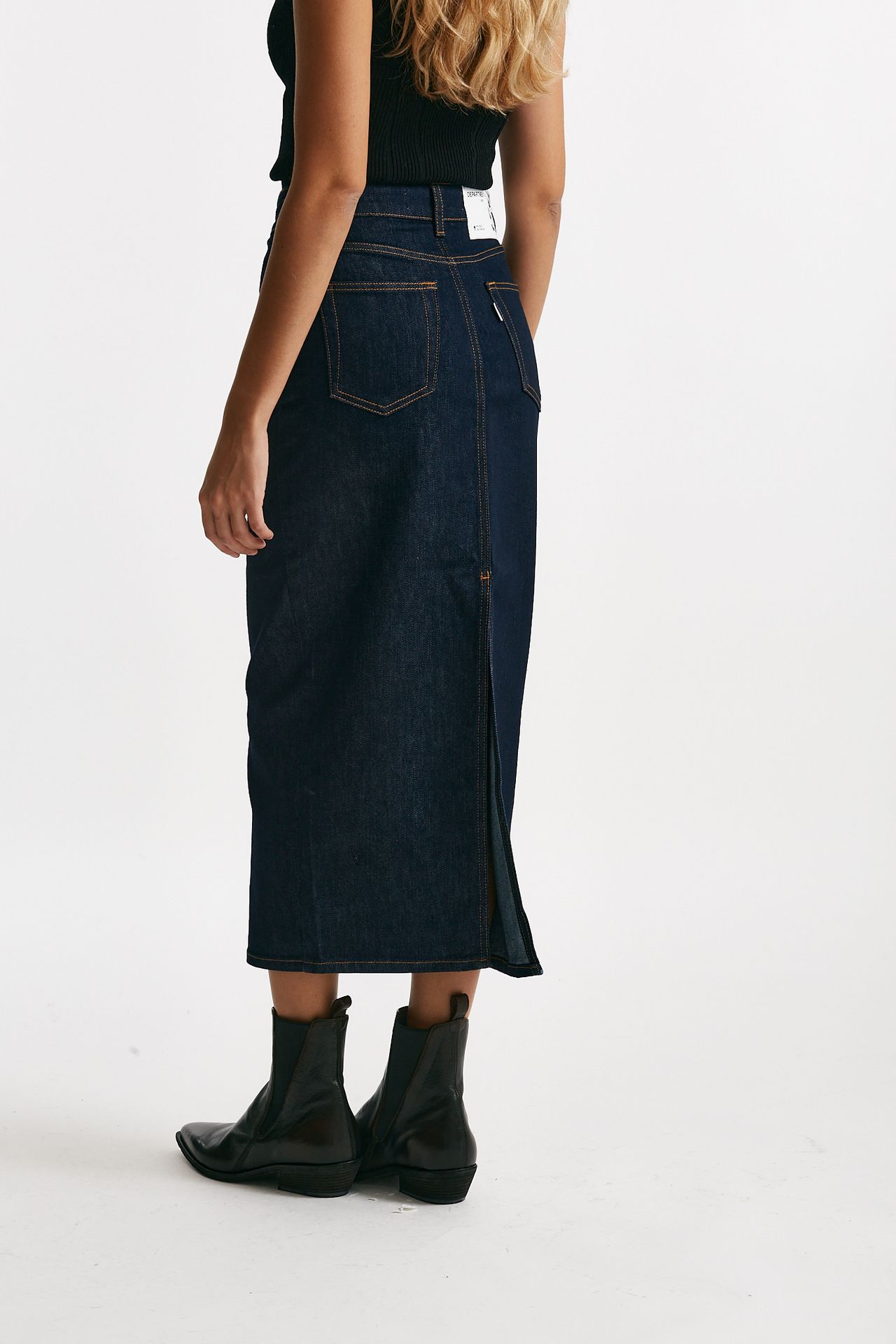gonna tubino midi braid denim scuro women Department five - 2