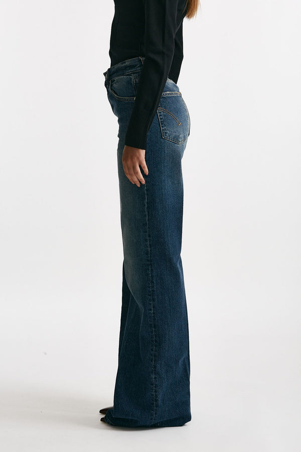 jeans palazzo amber denim medio scuro women Dondup