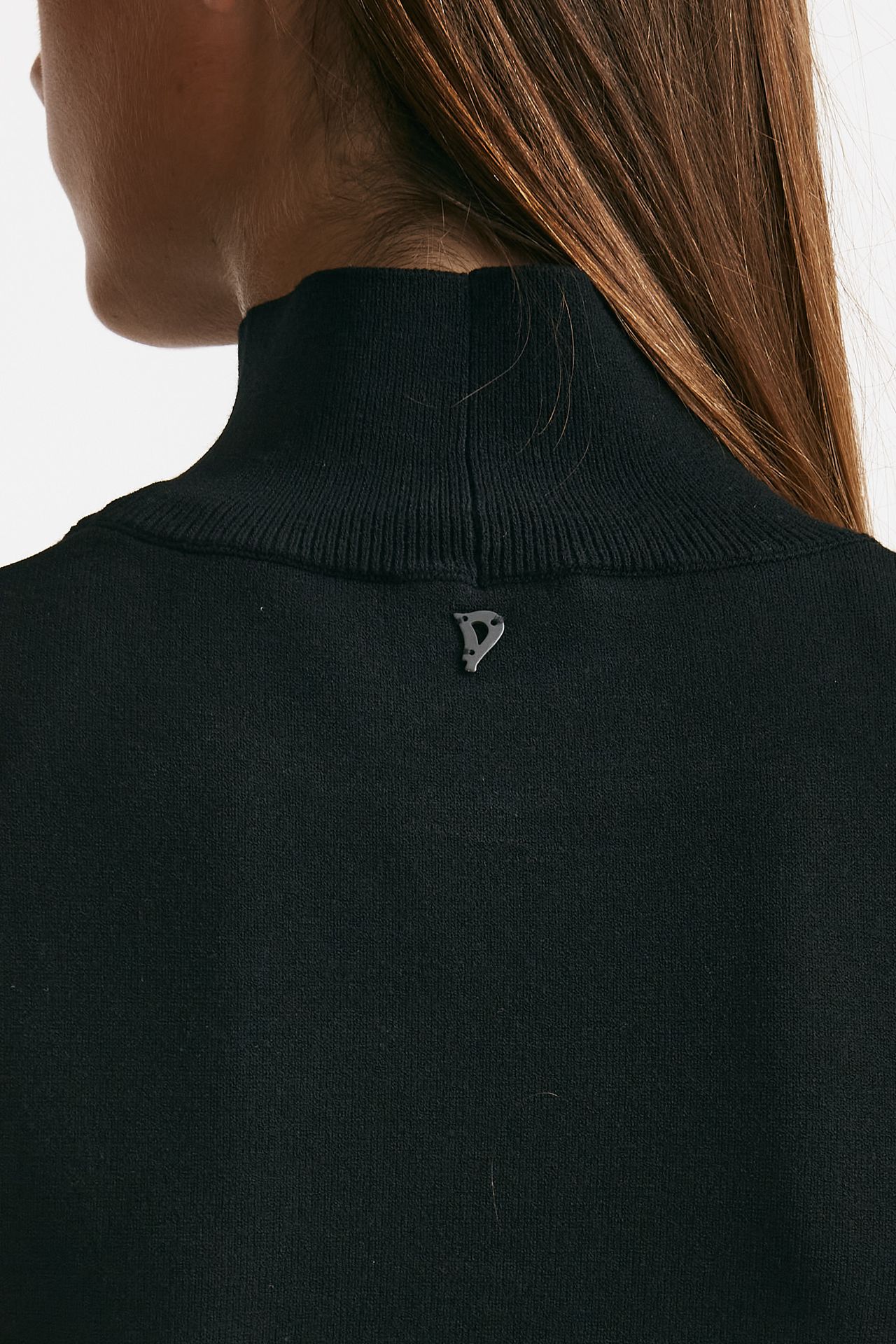 top in viscosa nero collo alto women Dondup - 3