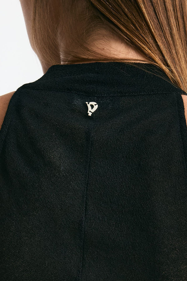 Top ricamato nero women Dondup