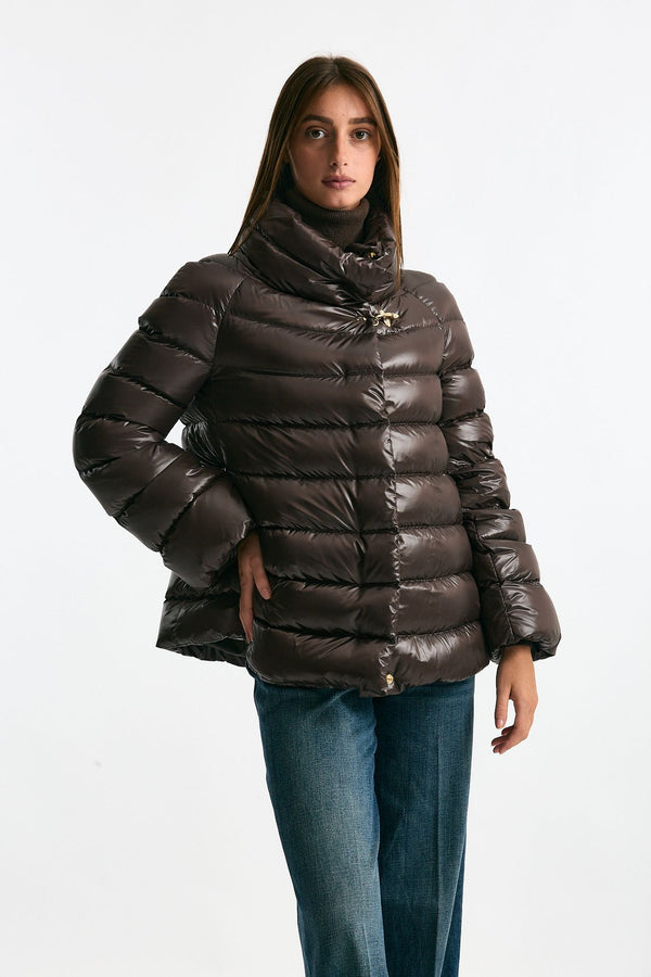 Piumino corto cioccolato women Fay