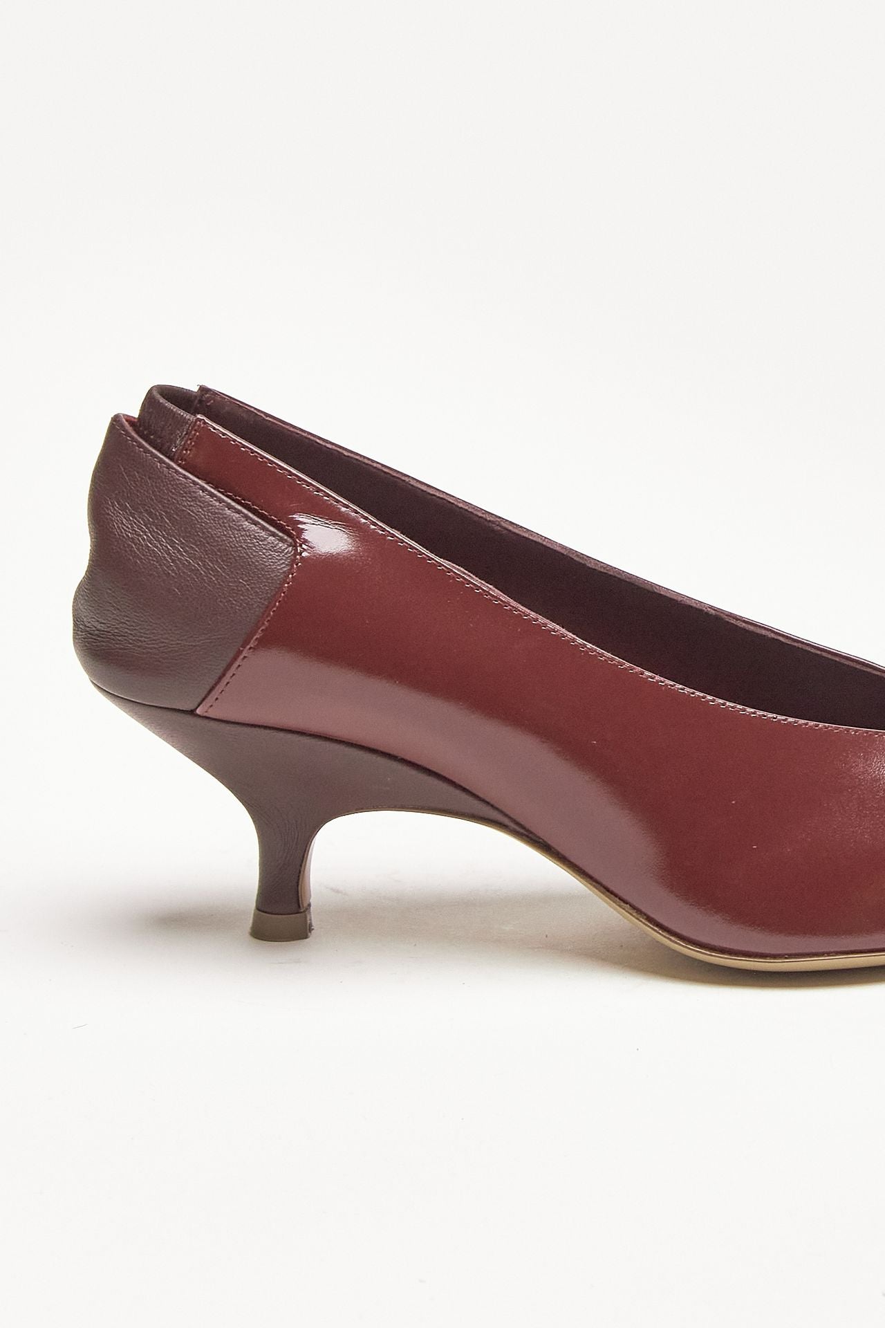 décolleté sloane in pelle bordeaux women Gia borghini - 6