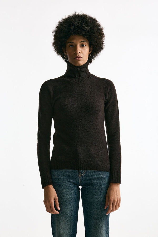 Maglia in cachemire e seta marrone women Grifoni