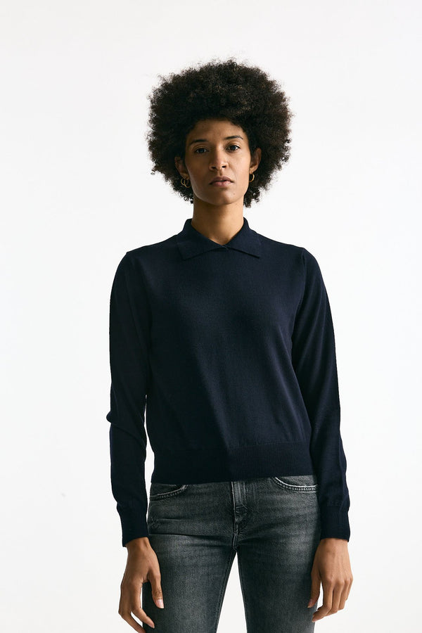 Maglia polo blu navy women Grifoni