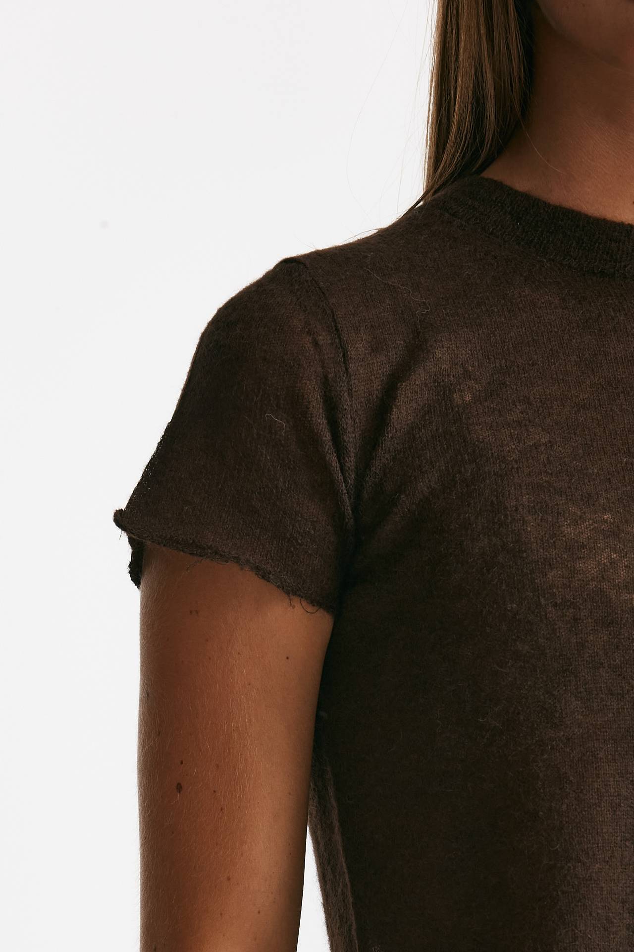 maglia girocollo garzata cioccolato women Haikure - 4