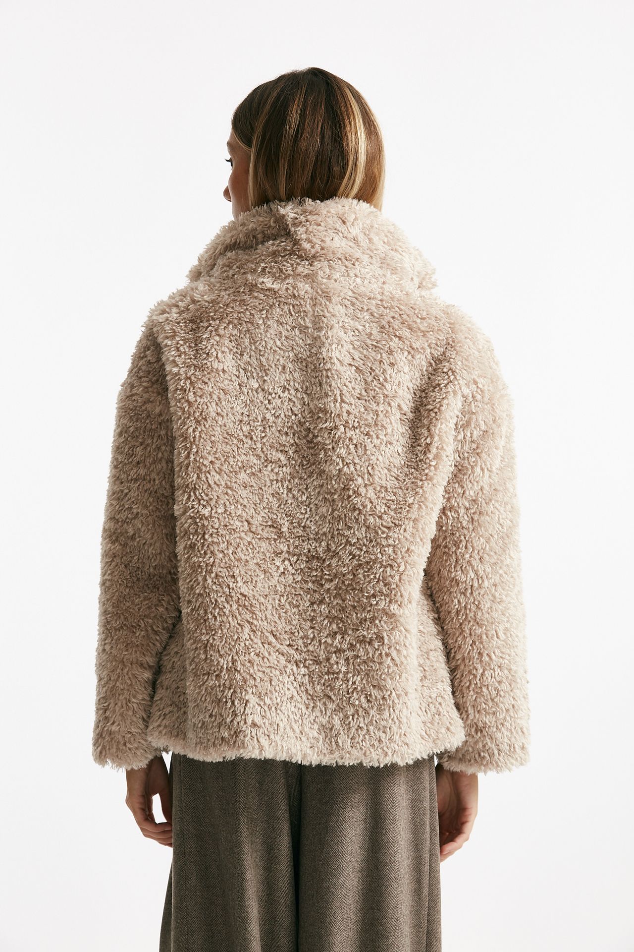 giubbino in eco-pelliccia beige women Herno - 3