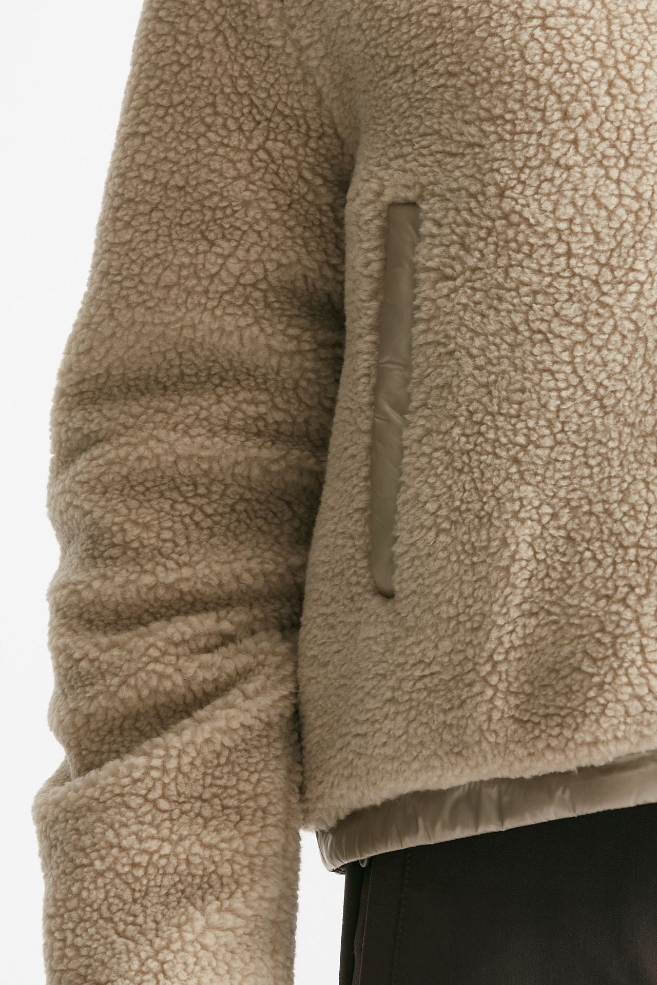 bomber teddy e nylon beige women Herno - 4