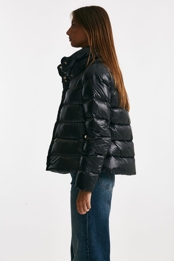 piumino corto in nylon ultralight nero women Herno