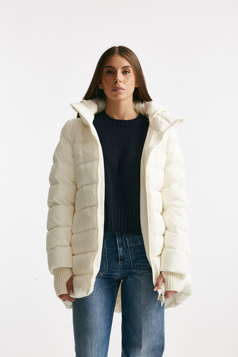 piumino midi chamonix bianco women Herno