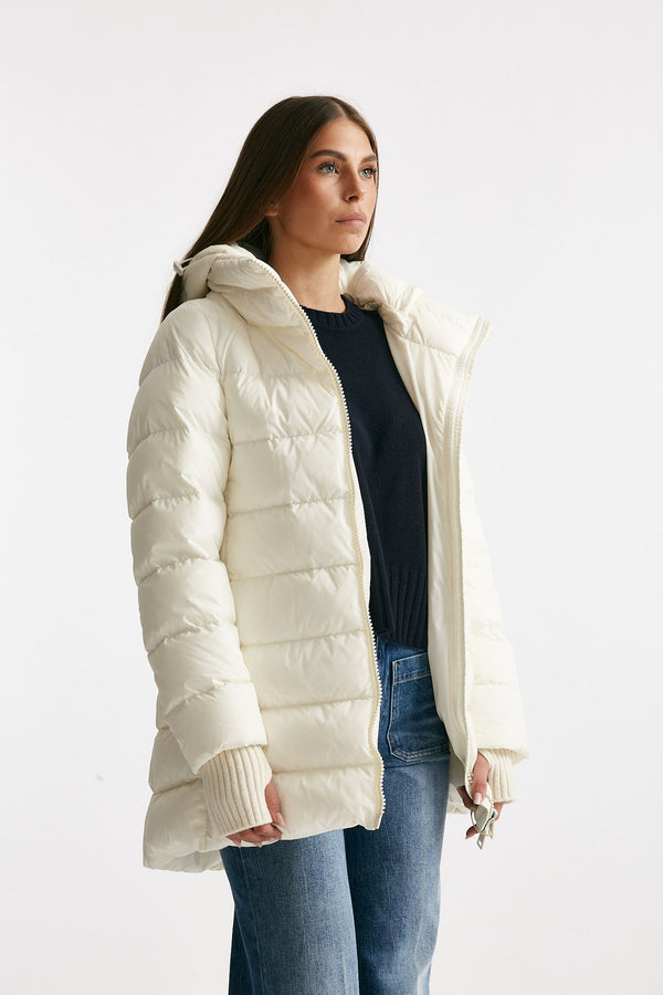 piumino midi chamonix bianco women Herno