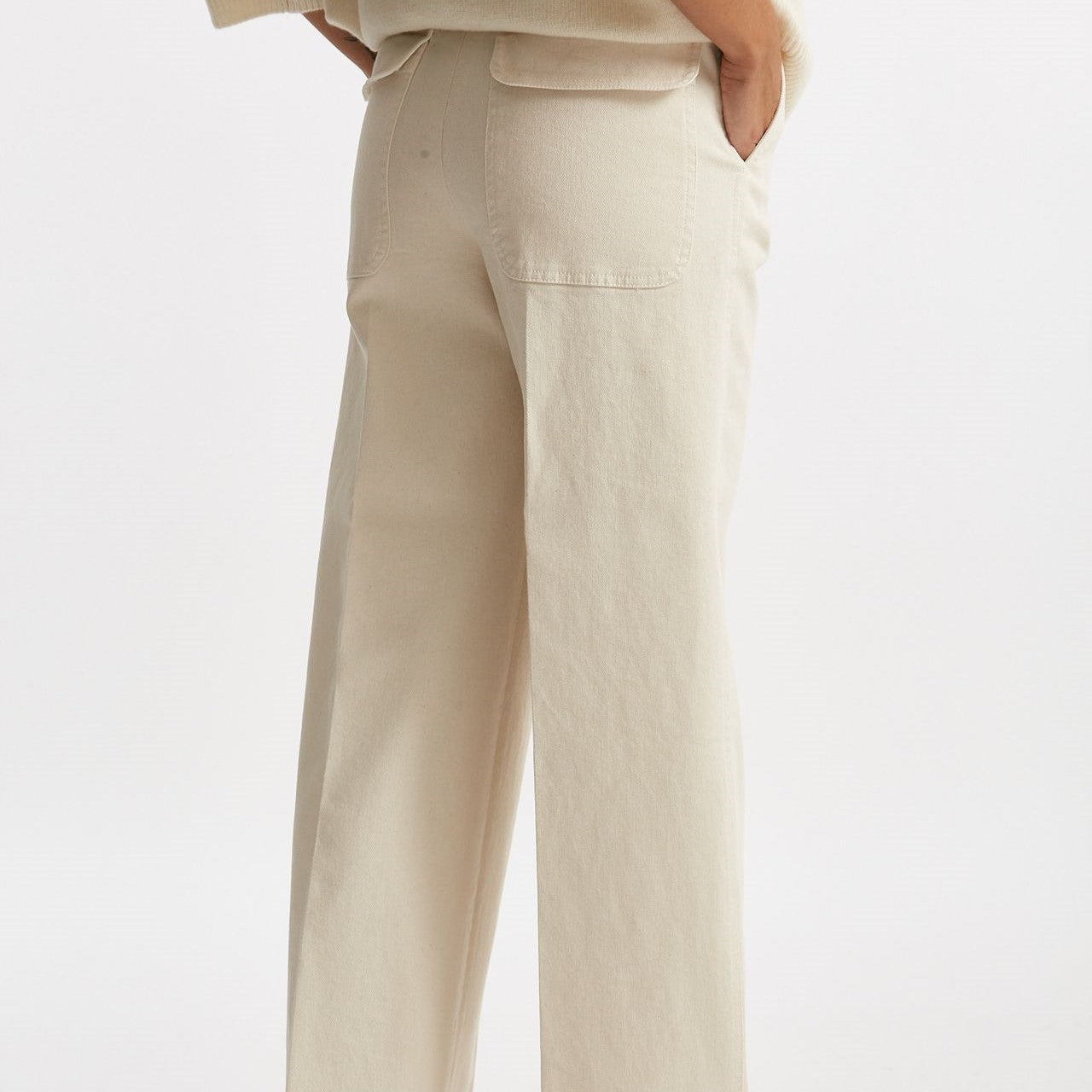 Pantalone ampio ELYS panna women Incotex - 7