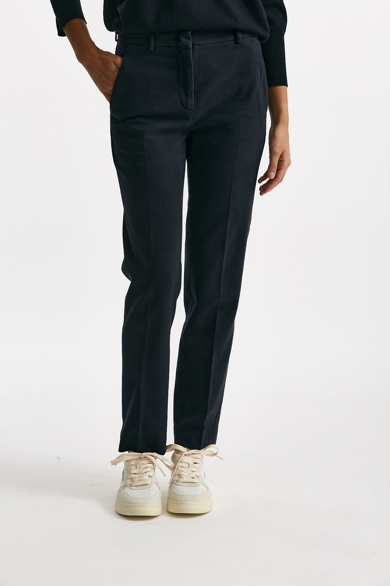 Pantalone slim in cotone LEYRE blu women Incotex