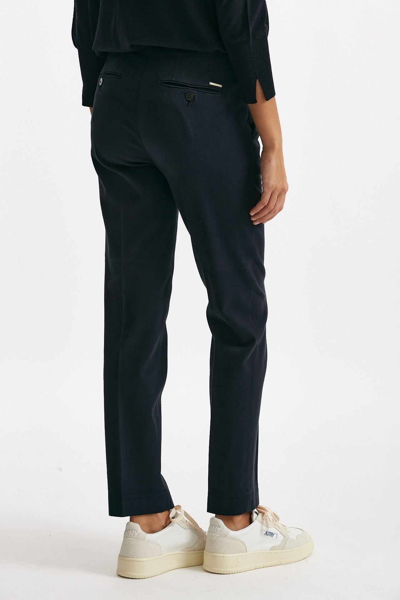 Pantalone slim in cotone LEYRE blu women Incotex - 3