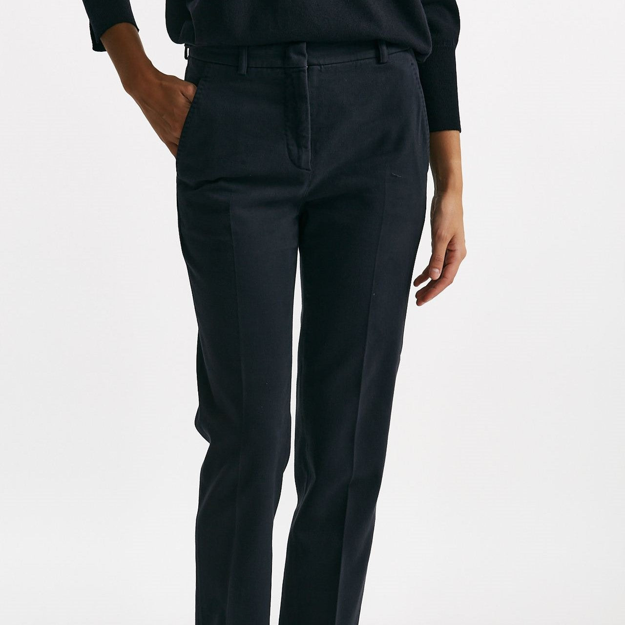 Pantalone slim in cotone LEYRE blu women Incotex - 7