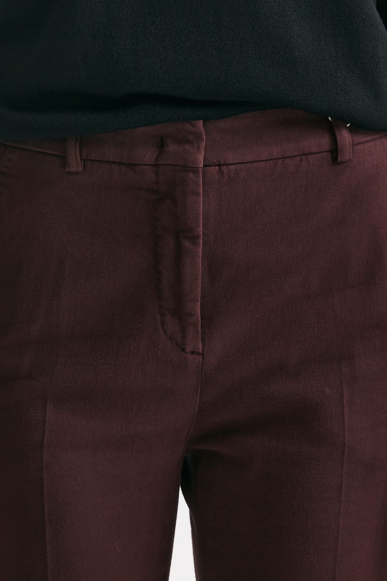 Pantalone slim LEYRE bordeaux women Incotex - 5