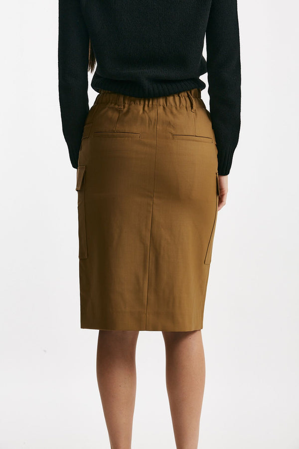 Gonna midi vita alta cammello women Iro