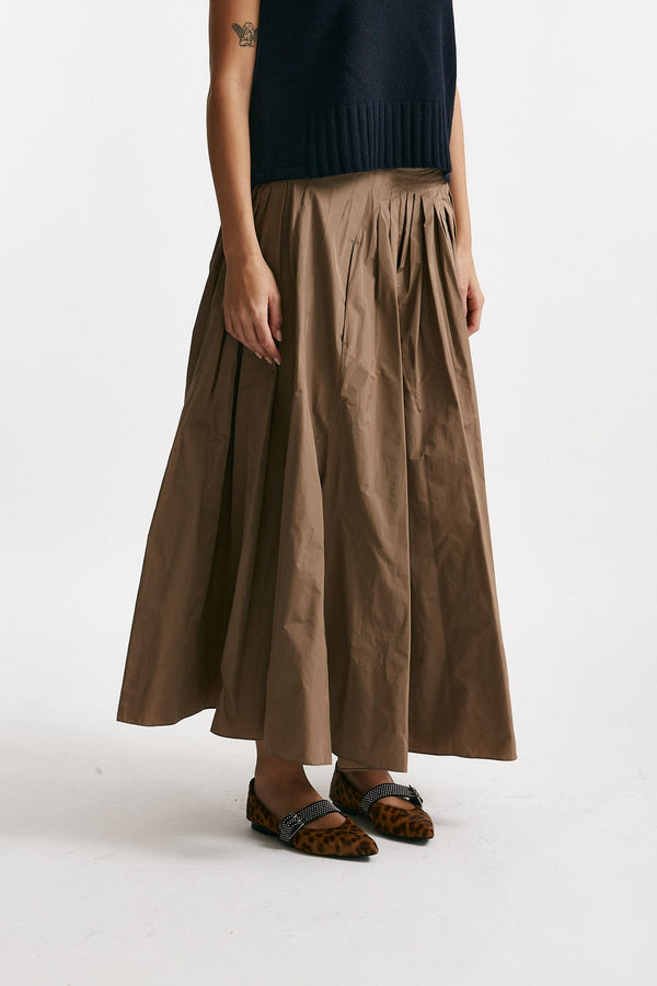 Gonna JOCKEY in taffetà antigoccia ‘cammello women Max mara s